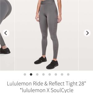lululemon leggings, size 4, metal gray